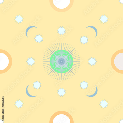 Vector seamless baby pattern