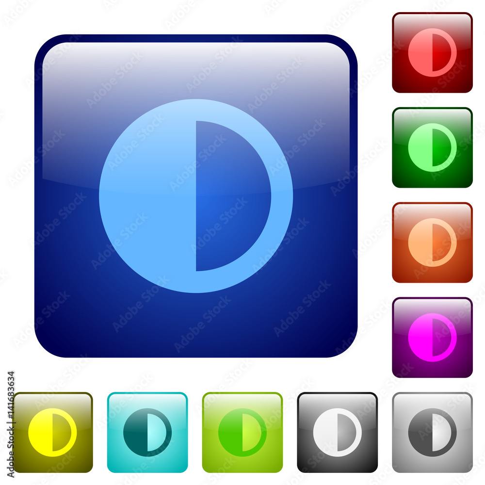 Contrast control color square buttons Contrast control color square buttons