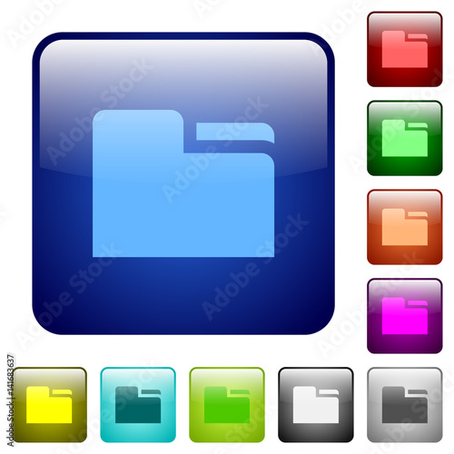 Tab folder color square buttons