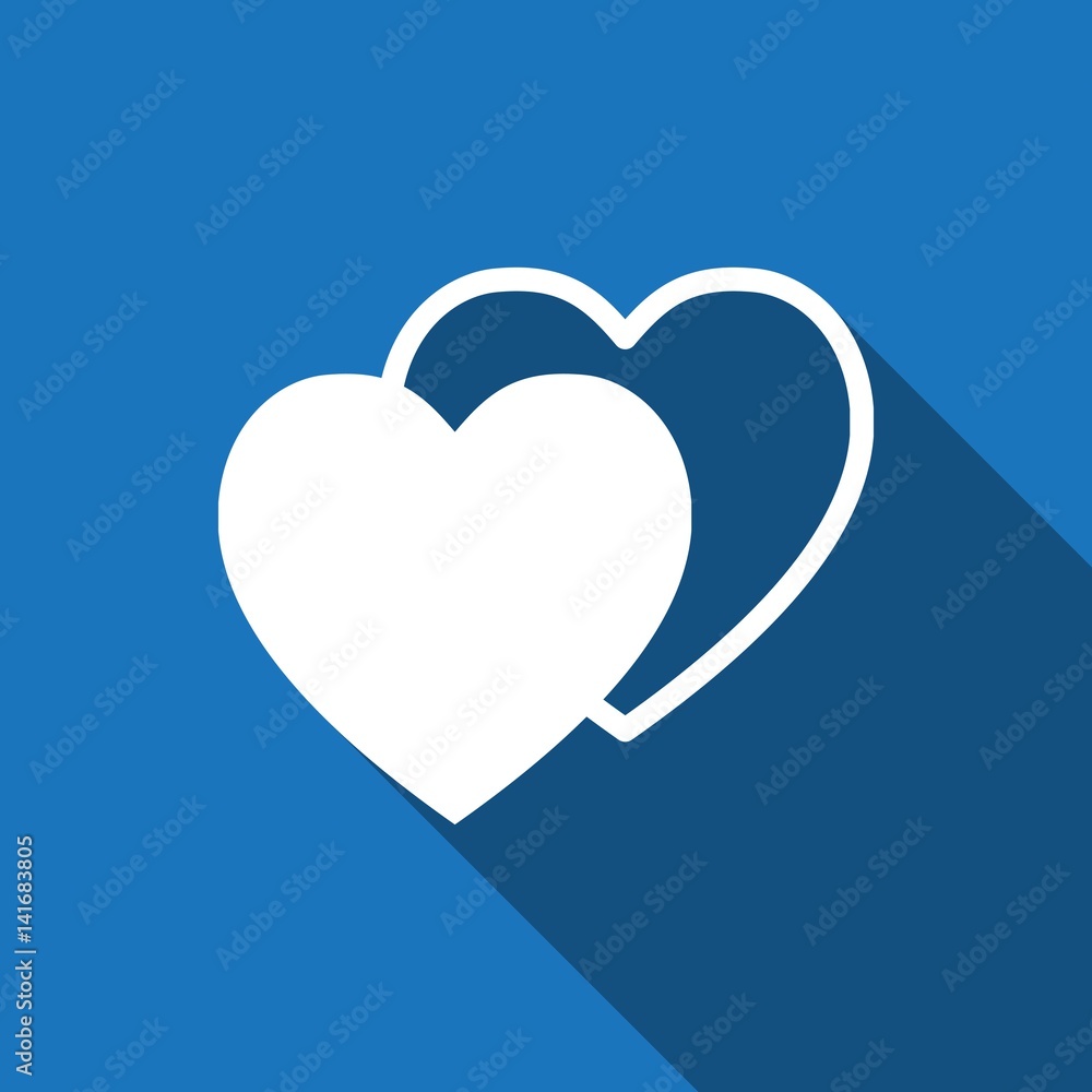 heart icon stock vector illustration flat design