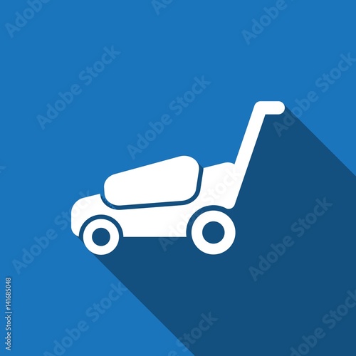 lawnmower icon stock vector illustration flat design