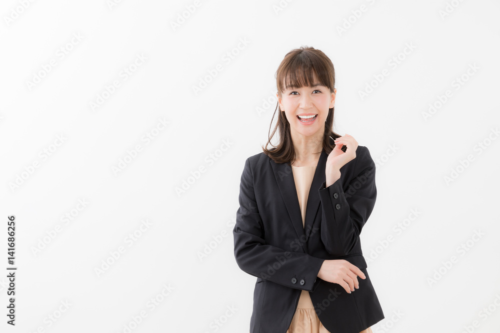 portrait of asian businesswoman isolated on white background portrait of asian businesswoman isolated on white background