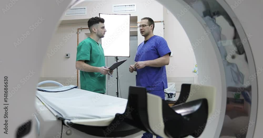 CT and MR scan, scanner, medical examination, Tomograph. CT and MR scan, scanner, medical examination, Tomograph.