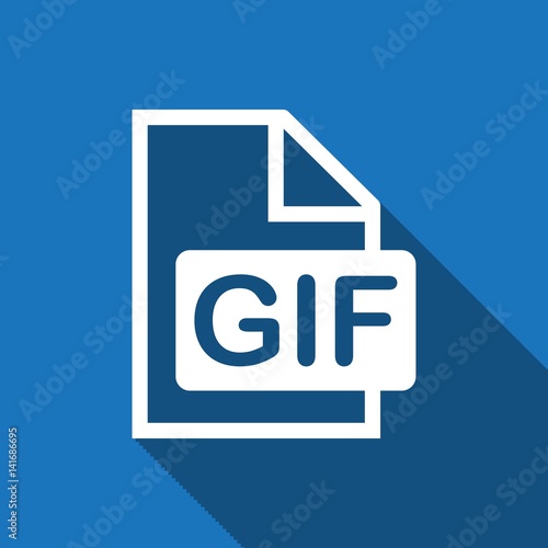 gif icon stock vector illustration flat design