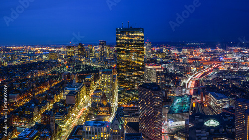 Boston Skyline at Night