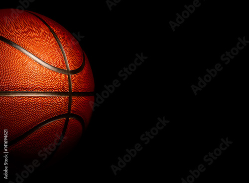 basketball on black background. © 168 STUDIO
