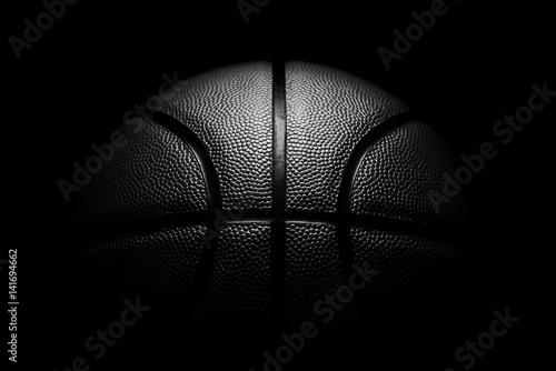 Fototapeta basketball on black background.