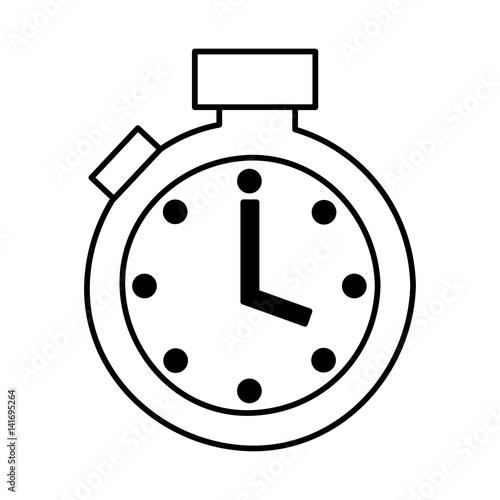 chronometer watch isolated icon vector illustration design