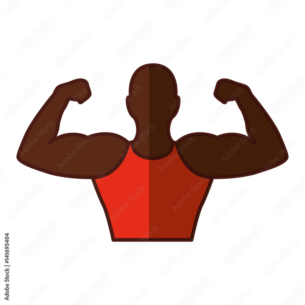 strong man human figure vector illustration design strong man human figure vector illustration design