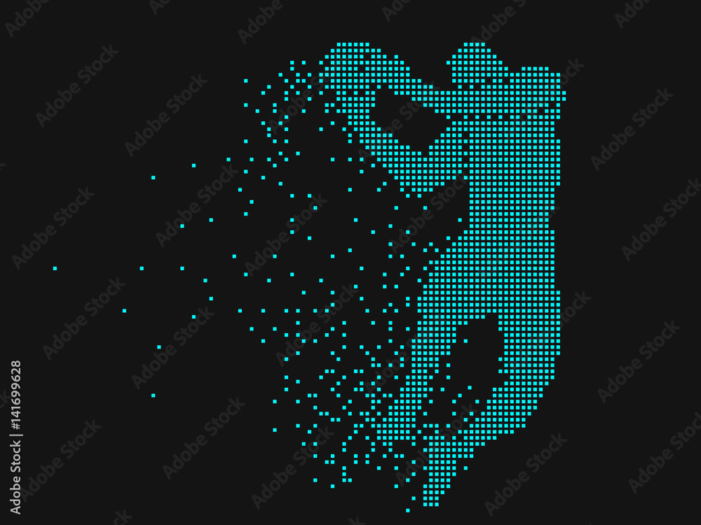 Sports Graphics,composed of mosaic particle. Sports Graphics,composed of mosaic particle.