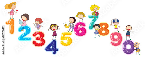 Counting numbers with little kids