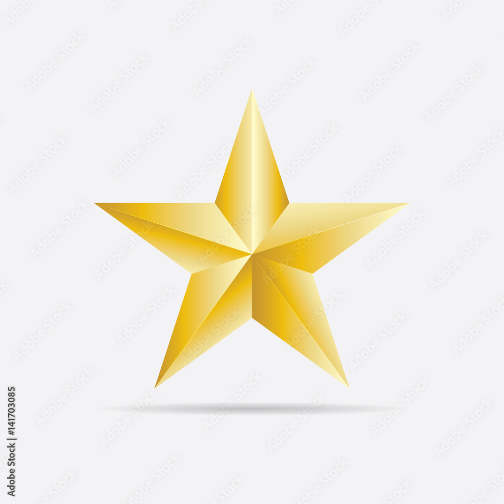 Obraz premium Gold Star Vector