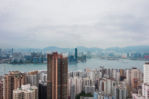 Wallpaper Mural view of victoria harbor in Hong Kong,China. Torontodigital.ca