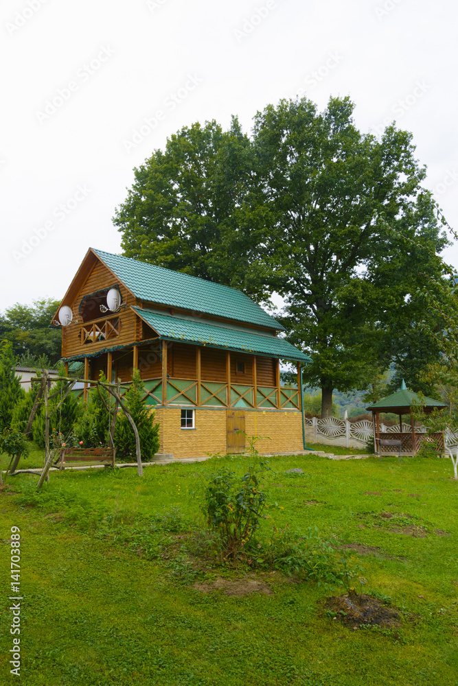 Obraz premium Residential private house in the mountain village