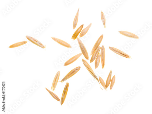 Corn oats on a white background