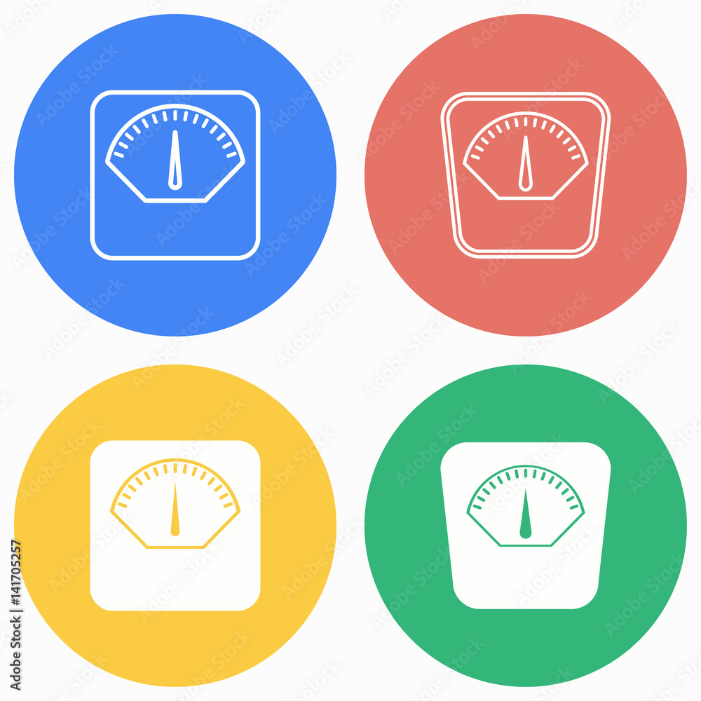 Fototapeta premium Scale icon set.