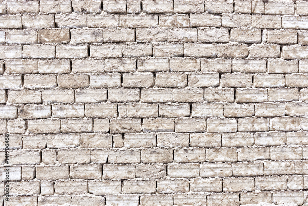 Salt brick wall background