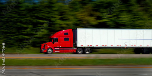Semi Trucks on Freeway