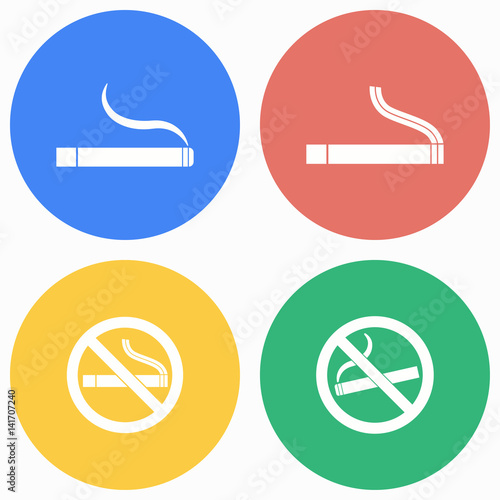 Smoke icon set.