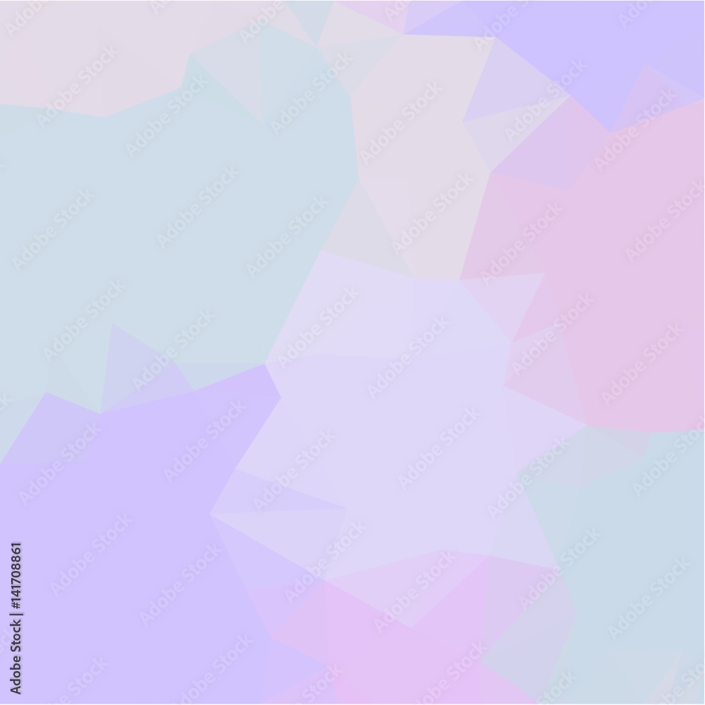 Abstract background of small triangles of polygon blue and yellow and green and pink fragments of sharp flowers and leaves throughout the drawing Abstract background of small triangles of polygon blue and yellow and green and pink fragments of sharp flowers and leaves throughout the drawing