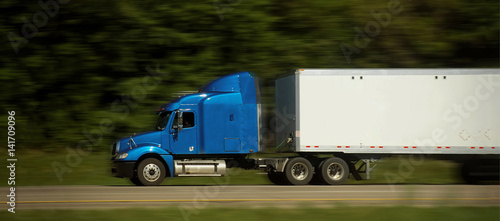 Semi Trucks on Freeway