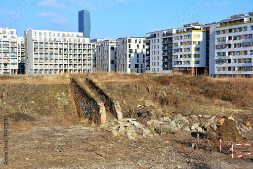 Urbanes Brachland - Nordbahnhofgelände in Wien vor der Verbauung photo