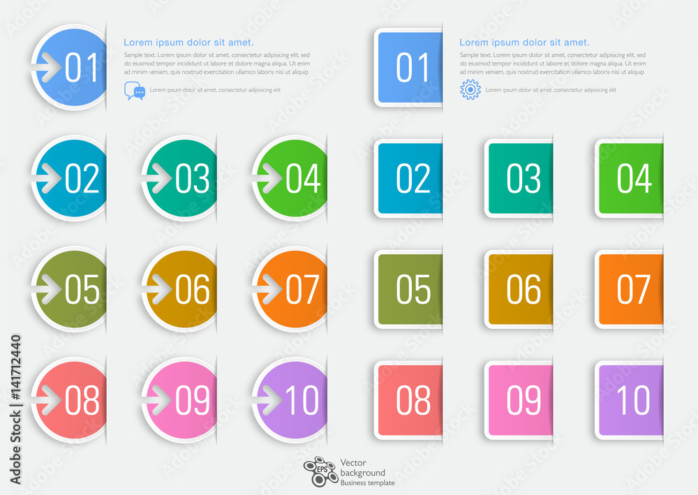 Number Icon Design #Vector Graphics Number Icon Design #Vector Graphics