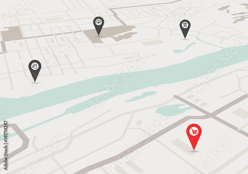 Vector city map