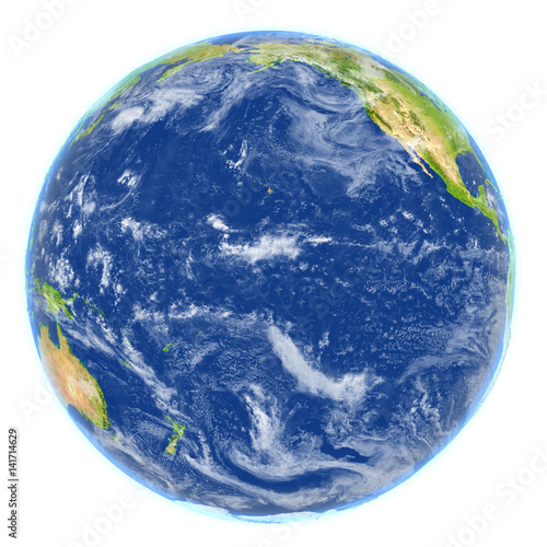 Fototapeta Naklejka Na Ścianę i Meble -  Pacific Ocean on planet Earth