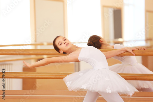 Young beautiful ballerina i...