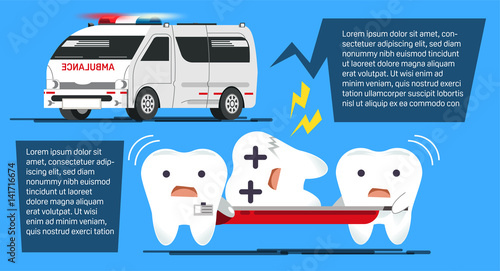 Problem of dental disease. Emergency care teeth. Getting treatment right before is too late.