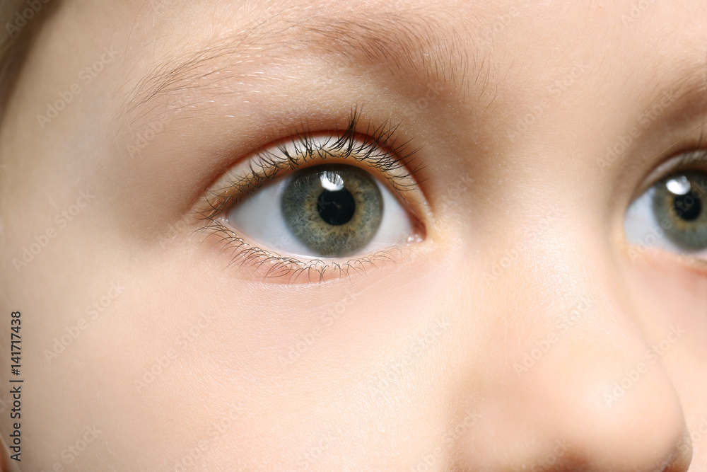 Eyes of little girl, closeup Eyes of little girl, closeup