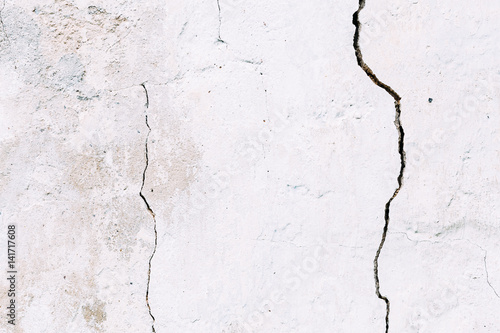 Grunge concrete cement wall with crack