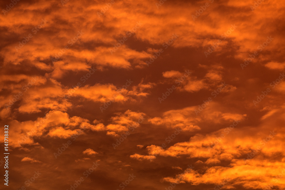 Obraz premium Clouds during the sunset