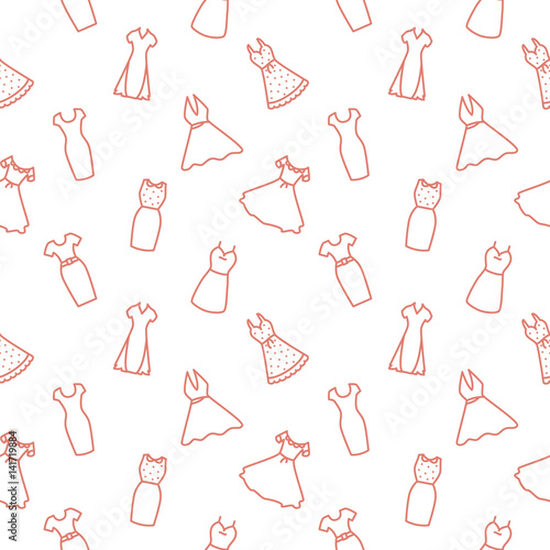 Dress Seamless Pattern Clothes