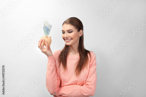 Beautiful young woman with ...