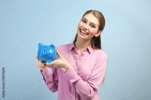 Beautiful young woman with ...