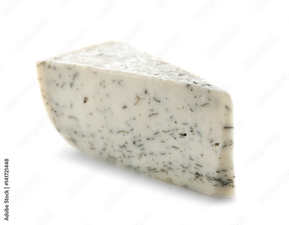 Piece of tasty cheese on white background Piece of tasty cheese on white background