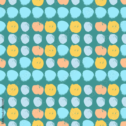 Seamless colorful pattern with circles