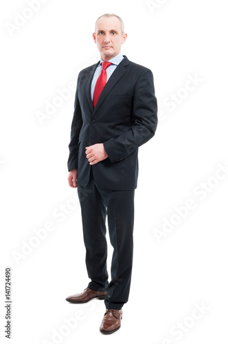 Wallpaper Mural Full body senior business man standing being serious Torontodigital.ca