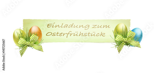 einladung zum Osterfrühstück