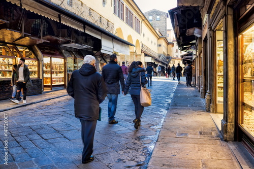 Schilderij op canvas Florenz, Ponte Vecchio