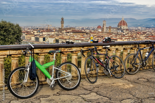 Obraz na płótnie Florenz, Piazzale Michelangelo w salonie