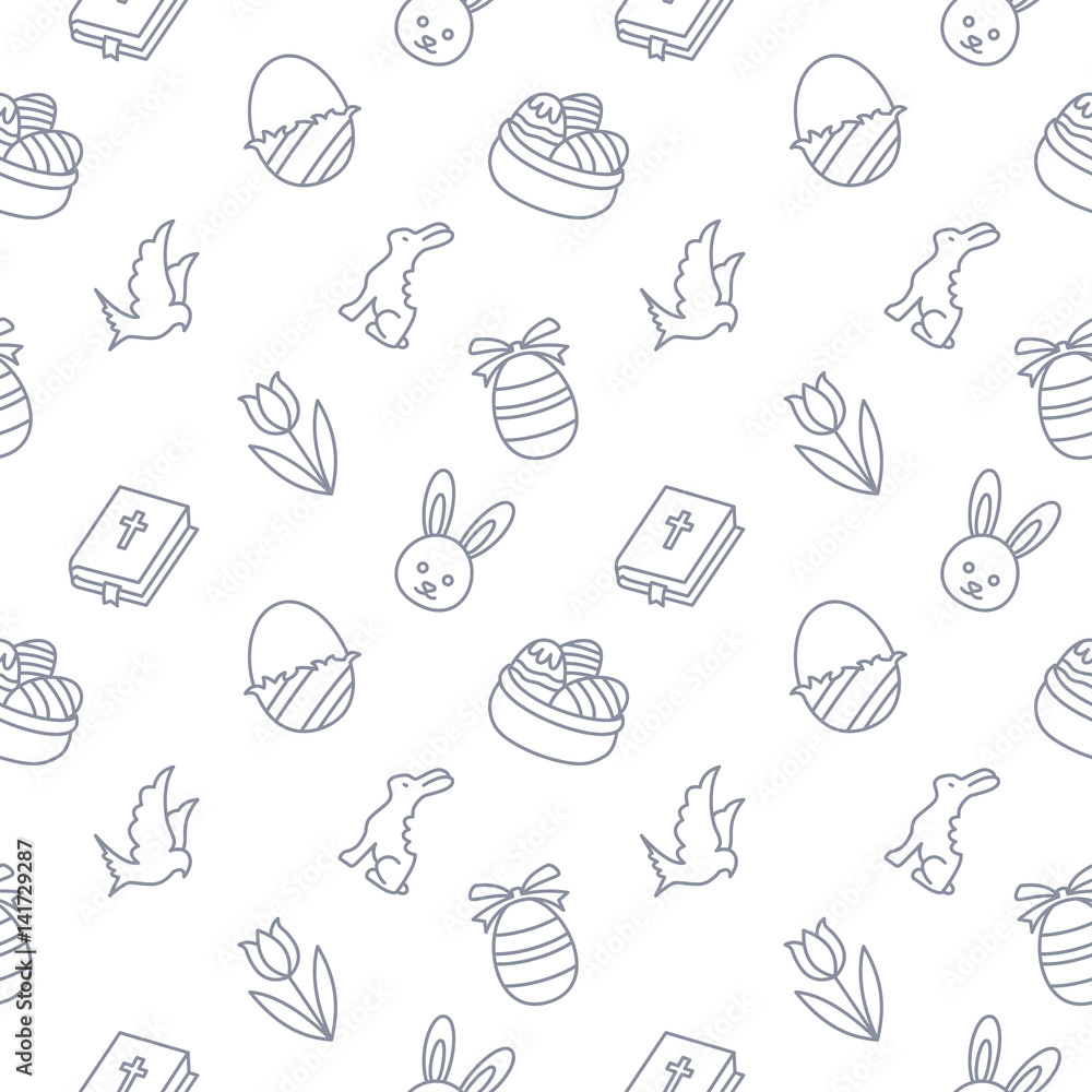 Easter Holiday Seamless Pattern Easter Holiday Seamless Pattern