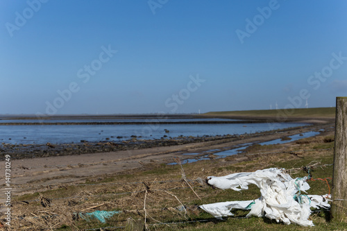 Plastikmüll an der Nordsee photo