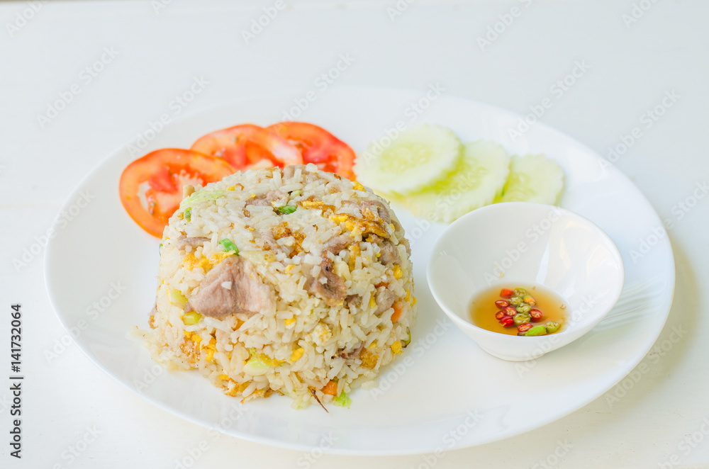 Fried rice with Shrimp, Thai food. Fried rice with Shrimp, Thai food.