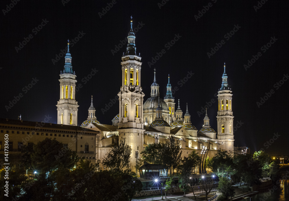Basilica Cathedral of Our Lady of the Pillar, Saragossa Spain Basilica Cathedral of Our Lady of the Pillar, Saragossa Spain