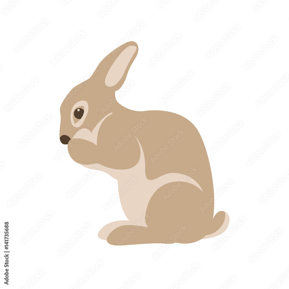 Fototapeta premium rabbit vector illustration style Flat