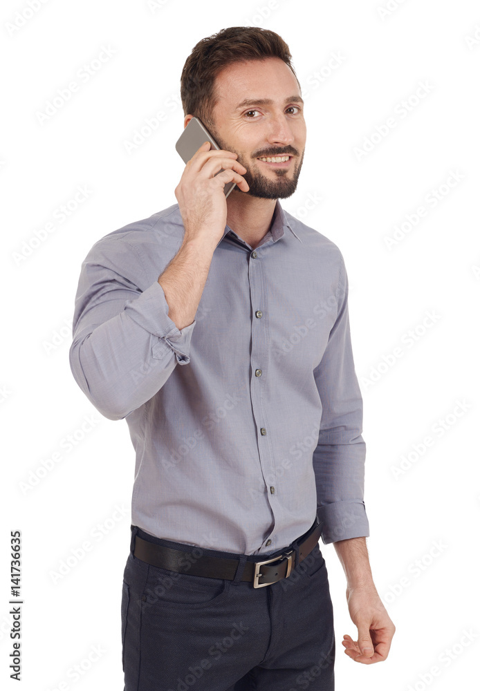 Talking on the phone Talking on the phone