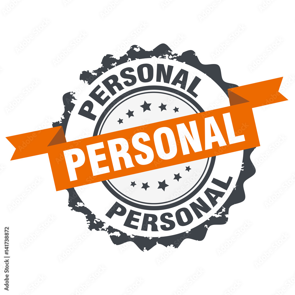 Fototapeta premium Personal stamp sign seal logo